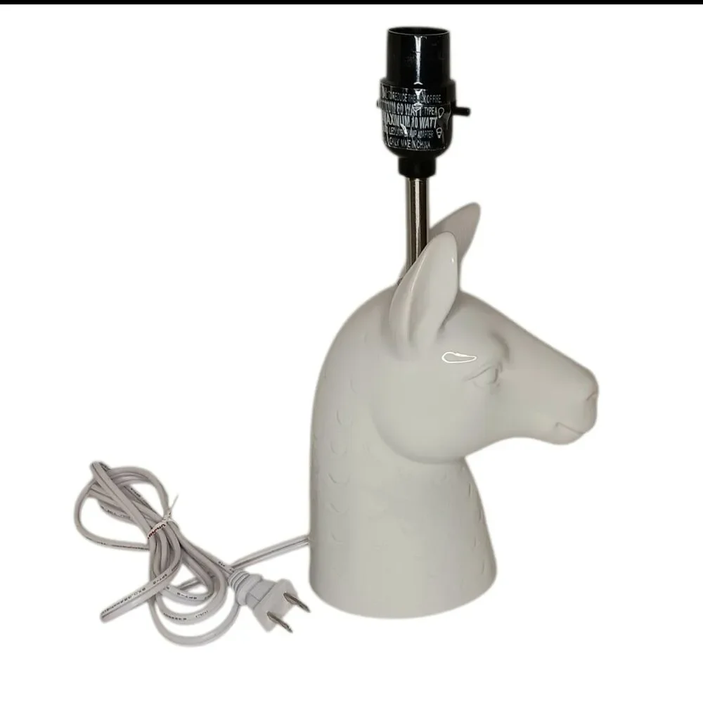 Llama Alpaca White Ceramic Table Lamp From Target 12